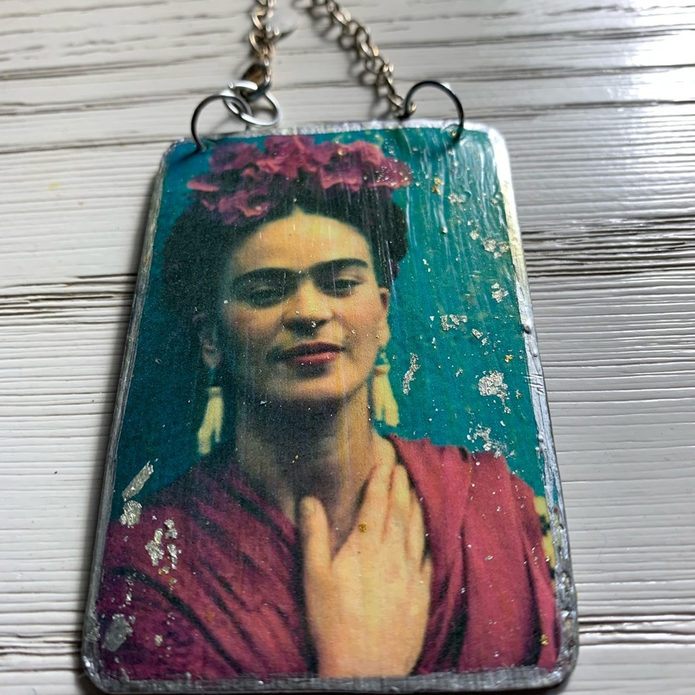 Frida Kahlo Brass Ornament. Item 1016